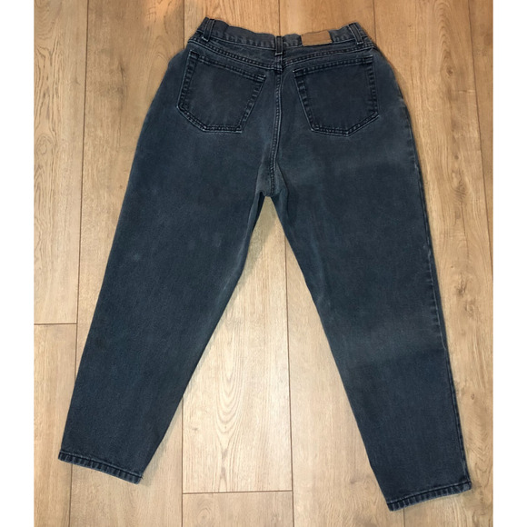 VTG LL bean Jeans Womens 10‎ Blue Double L Relaxed Fit High Rise Tapered Leg Y2K - Picture 2 of 10